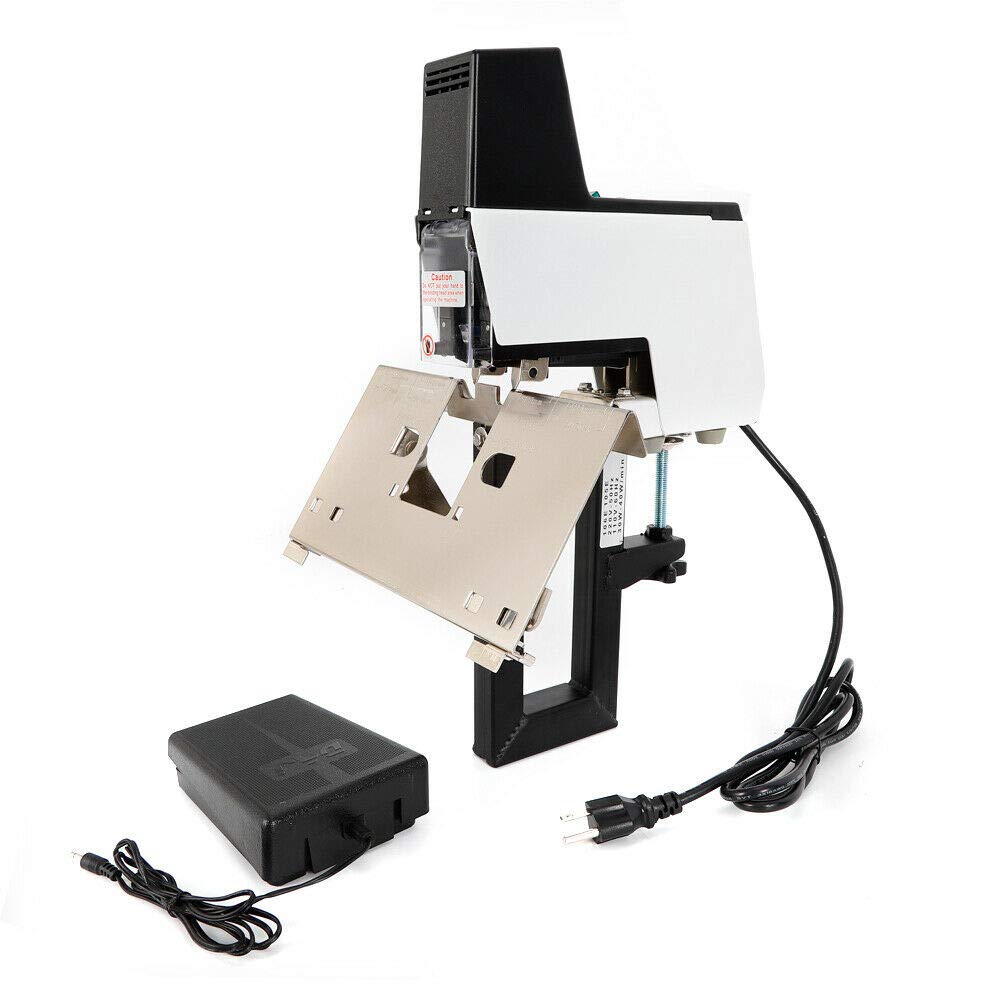 Heavy Duty Electric Stapler - Automatic Rapid Book Binding Machine with Foot Pedal for Office & Home Use | Dual Use Flat & Saddle Binder for Documents, Reports & DIY Projects
