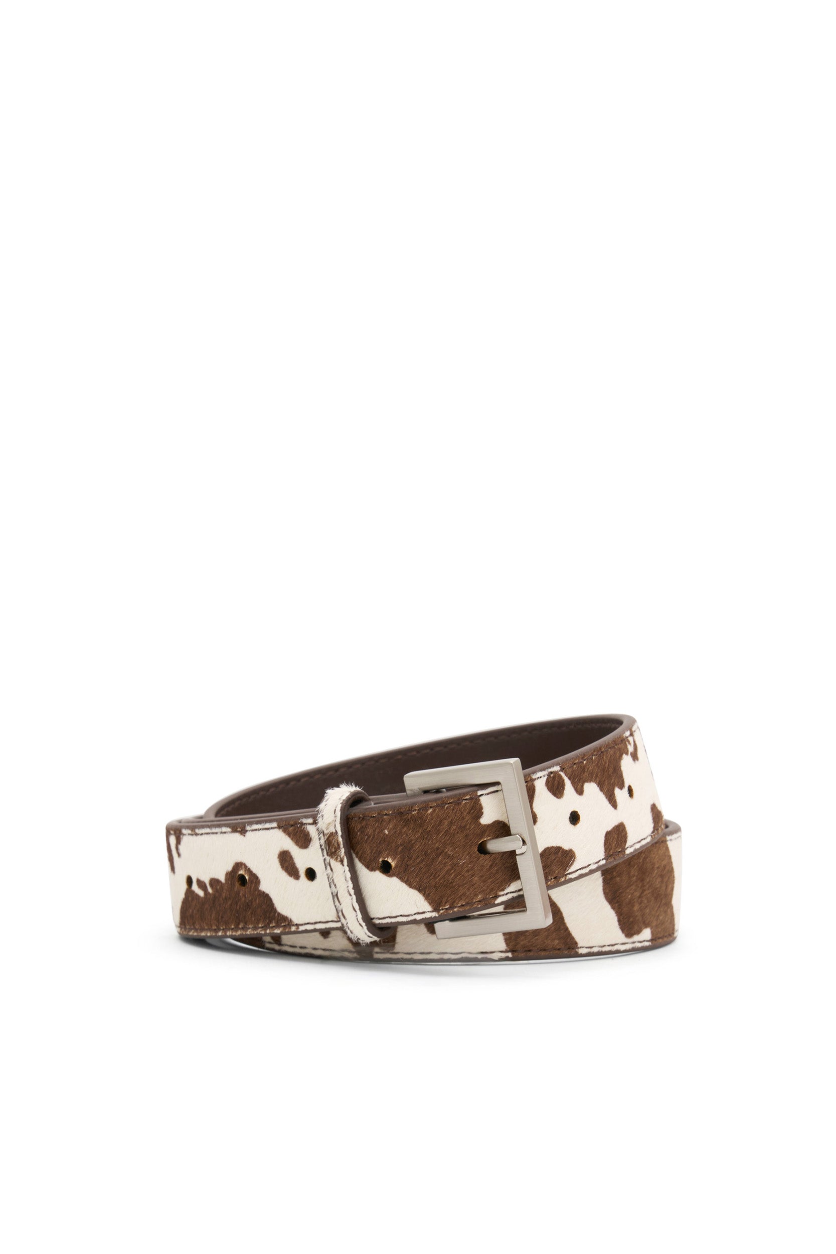 The Duke Genuine Leather Cow Print Belt for Men - Stylish Western Fashion Accessory for Jeans, Suits & Casual Outfits