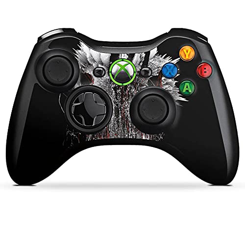 Xbox 360 Controller Skin Sticker - Premium Black Matte Vinyl Decal Wrap Compatible with Microsoft Xbox 360 Gamepad - Perfect for Gaming Protection & Customization (Gift for Gamers)