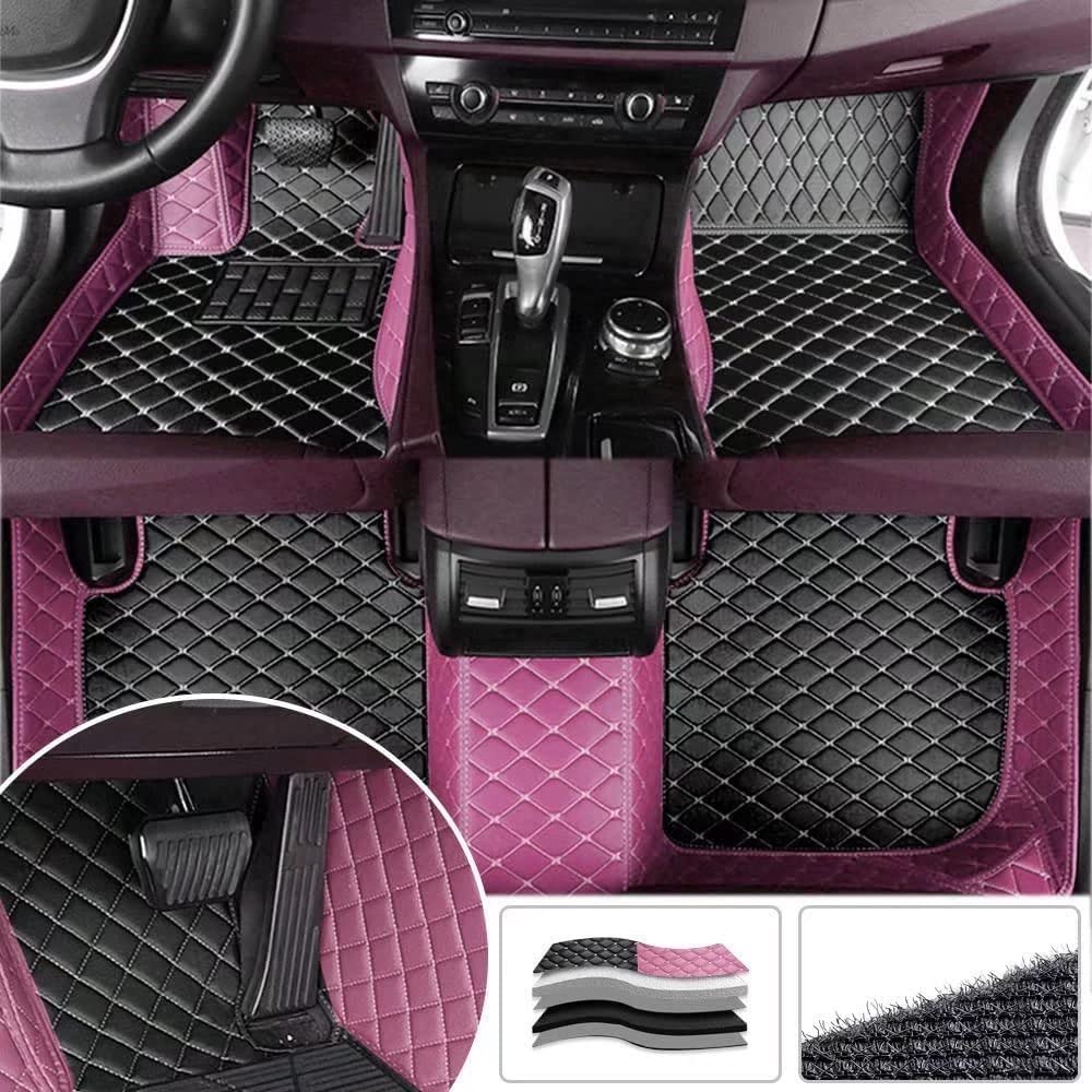 Custom Luxury Car Mats for Coupe Sedan SUV - All Weather Waterproof Leather - Home & Office Use