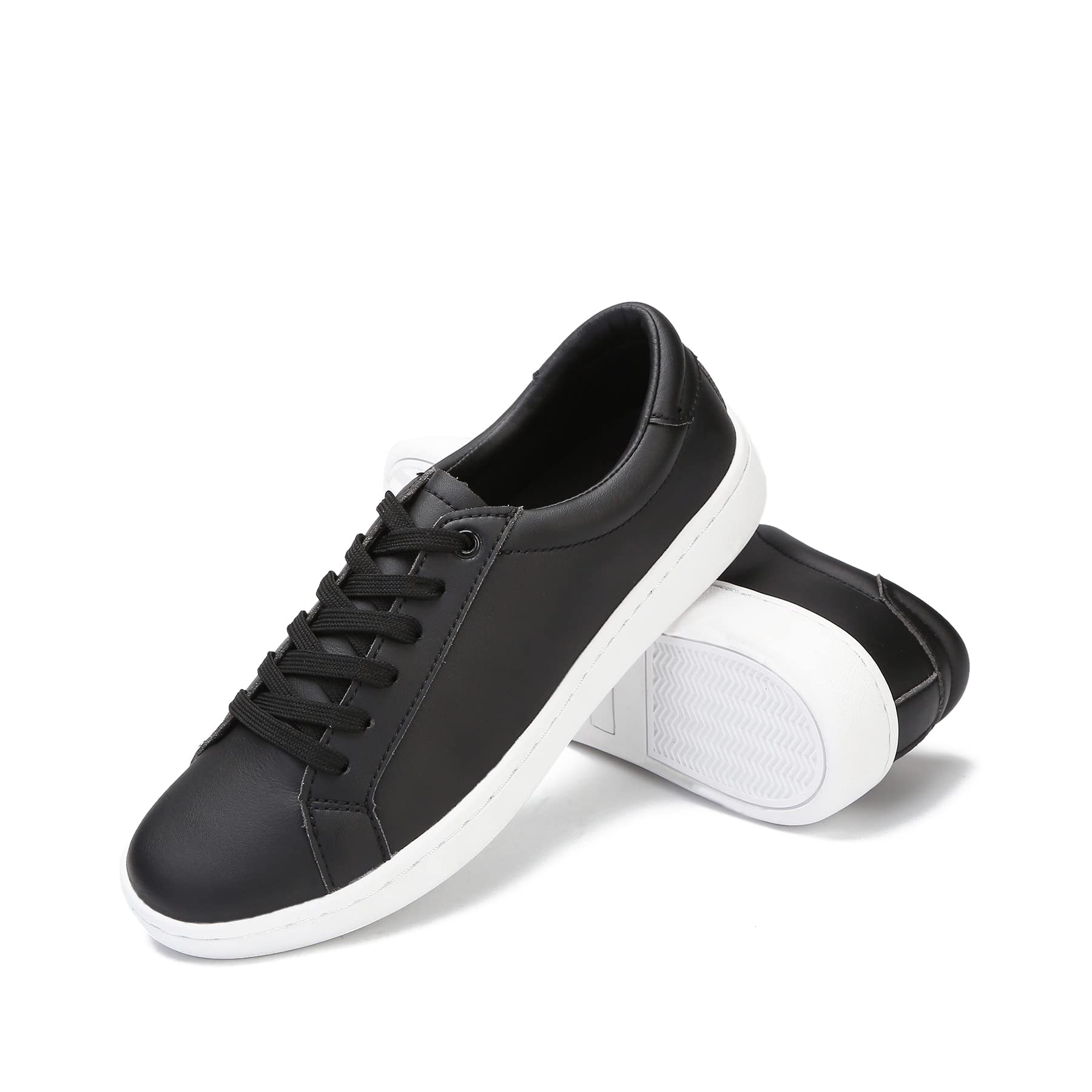 Non-Slip Women's Sneakers - Microfiber Leather Fashion Walking Shoes with Arch Support for Comfort & Style | Perfect for Work, Travel & Everyday Wear