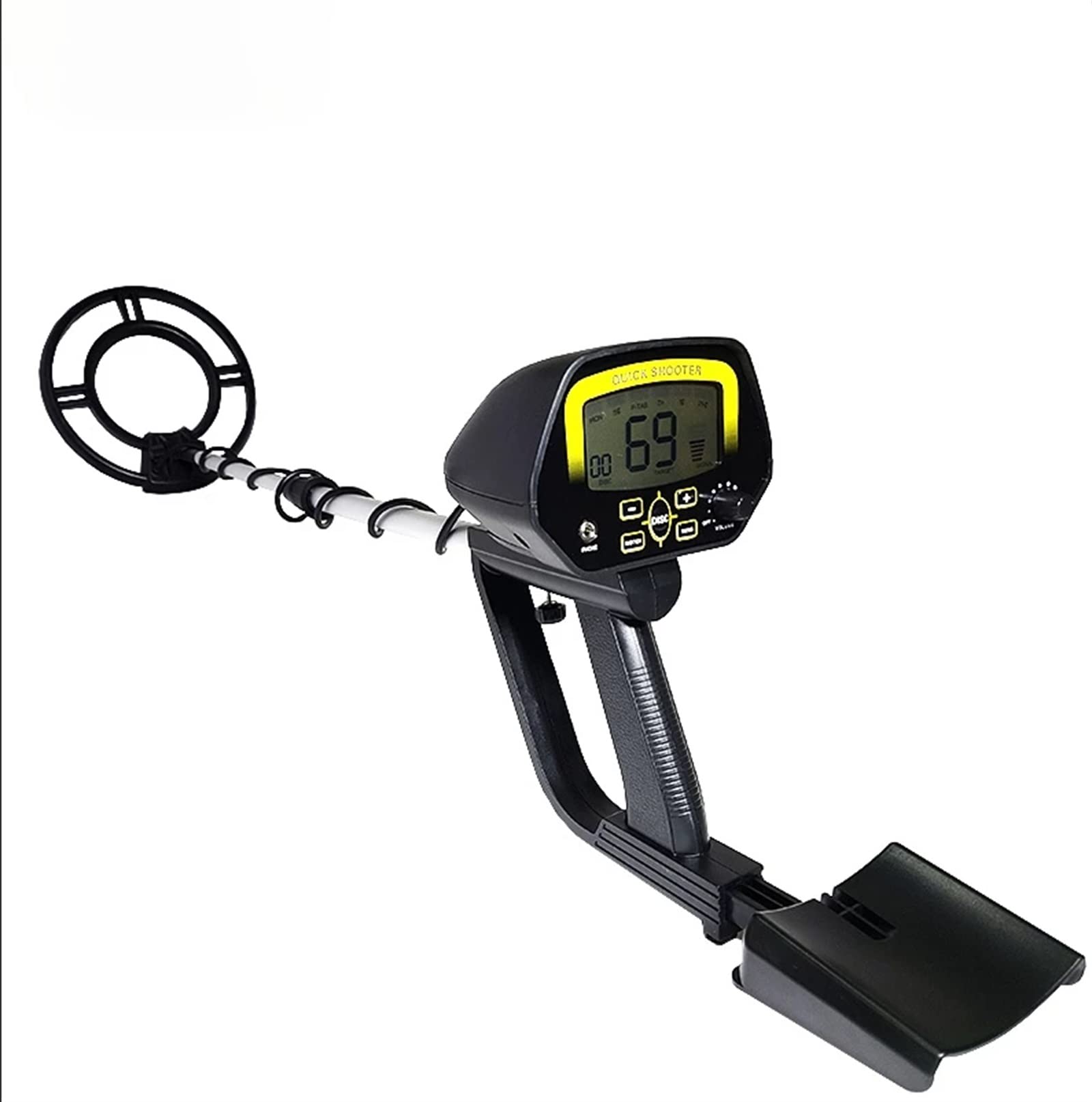 DHOMY MD-4060 Professional Metal Detector for Gold & Treasure Hunting - Adjustable Length, Lightweight & Portable - Perfect for Beach, Park & Outdoor Exploration