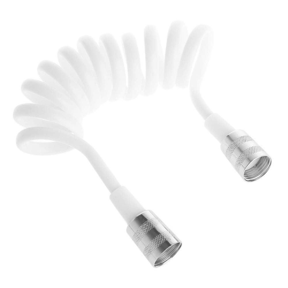1.5m Flexible Spring Shower Hose Pipe - Stainless Steel Bathroom Sprayer for Shower, Bidet & Toilet (Perfect for Bathroom Renovation & Plumbing Upgrades)