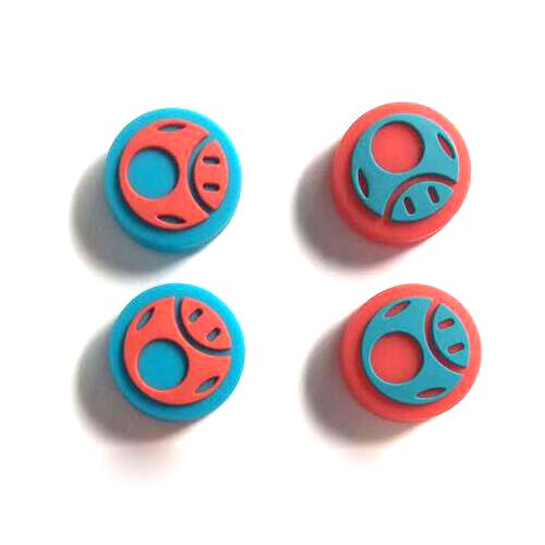 4 Pcs Silicone Thumb Grips - Non-Slip Joystick Caps for Nintendo Switch, Poke Ball Plus & NS Controllers - Enhanced Grip for Gaming Comfort - Perfect for Switch Lite, OLED & Pro Controllers