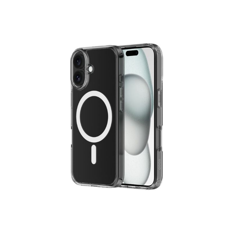 QDOS Hybrid Drop Case for iPhone 16 - Shockproof & Slim Protective Cover - Perfect for Everyday Use, Travel & Outdoor Activities