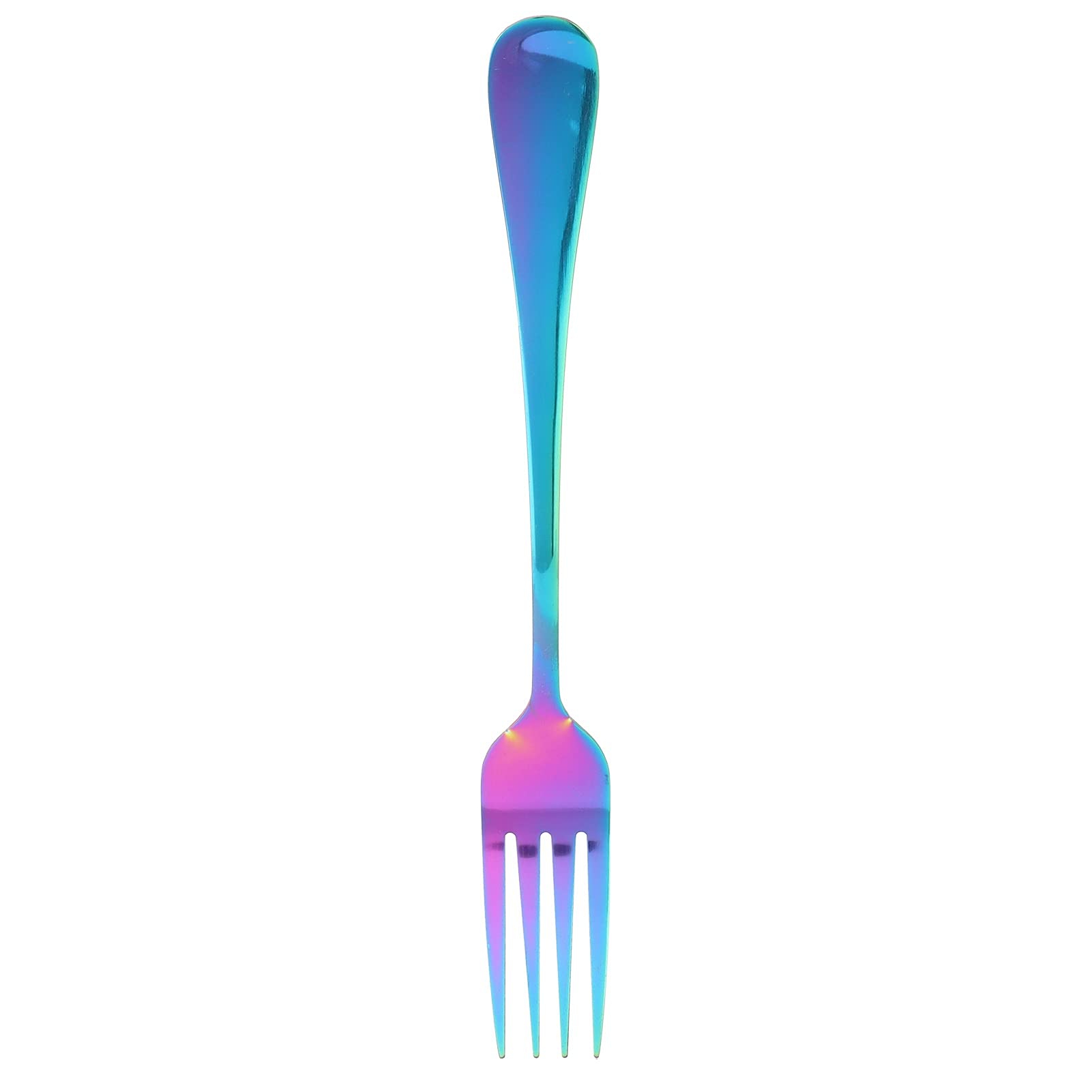 Rainbow Color Stainless Steel Electroplated Forks - Elegant Flatware Set for Family Dinners, Birthday Parties & Special Occasions | Durable & Stylish Tableware for Home Dining, Celebrations & Gifts