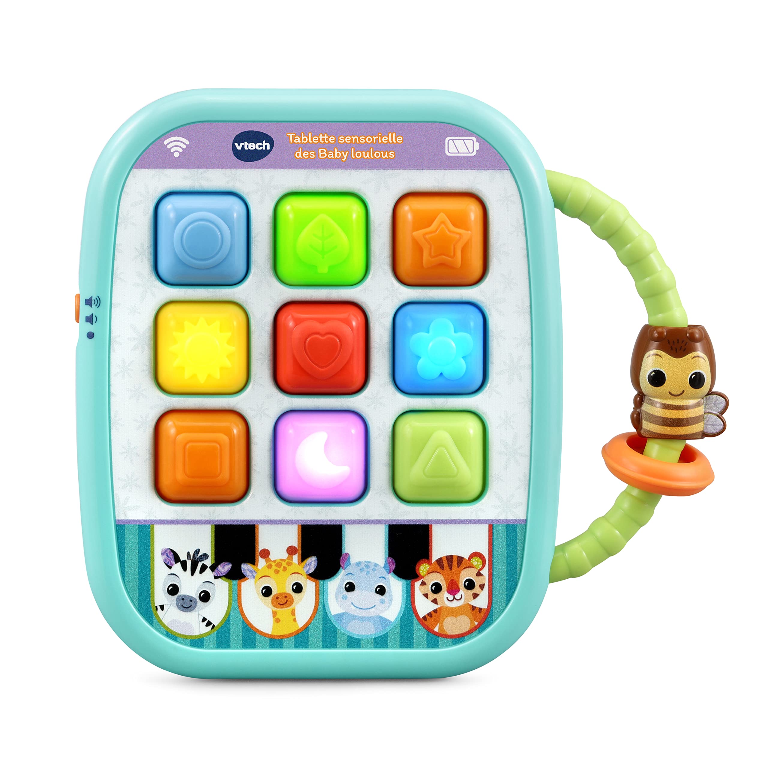 VTech Squishy Lights Learning Tablet - Interactive Educational Toy for Kids, French Language Learning, Fun & Safe for Toddlers - Perfect for Home, Travel & Preschool Learning Activities