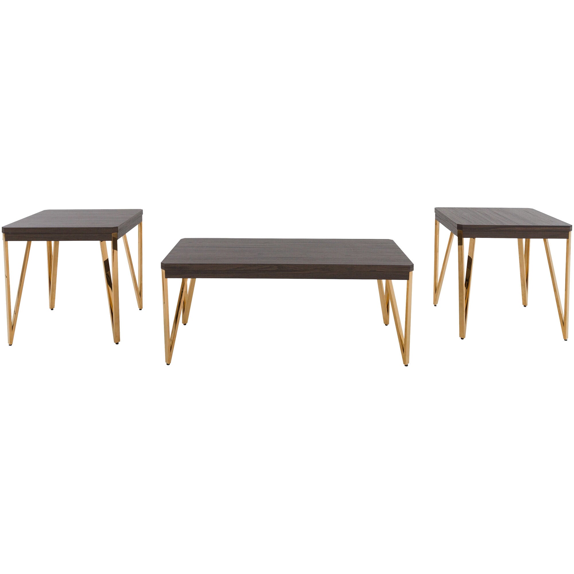 Bandyn Set of 3 Modern Nesting Coffee Tables - Perfect for Living Room, Bedroom & Small Space Decor