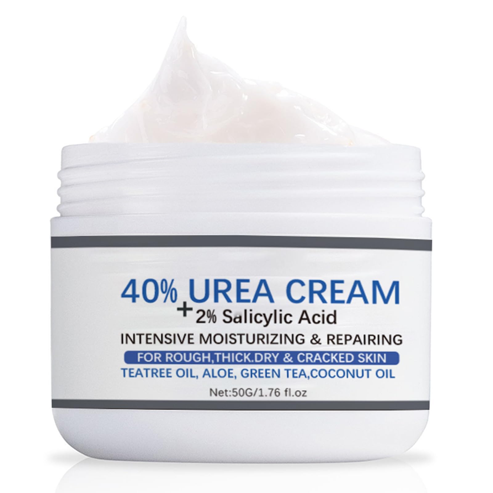 **40% Urea Foot Cream for Dry Cracked Feet – Callus Remover & Moisturizer for Heels, Knees, Elbows & Hands – Softens Rough Skin & Exfoliates Calluses – Perfect for Pedicures & Daily Foot Care**