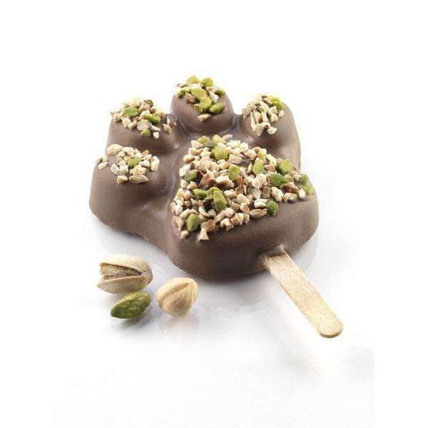 Silikomart Bear Paw Ice Cream Mold - Premium Silicone Ice Cream Maker for Homemade Gelato, Sorbet, and Frozen Treats - Perfect for Birthday Parties, Baby Showers, and Summer Desserts