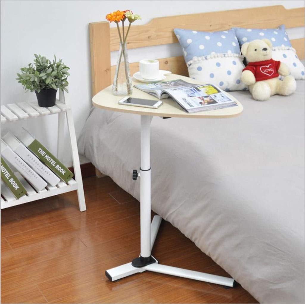 Modern Metal End Table with Lifting Arc Tabletop - Small Side Table, Nightstand, Coffee Table & Sofa Table - Easy to Assemble for Living Room, Bedroom & Office Use