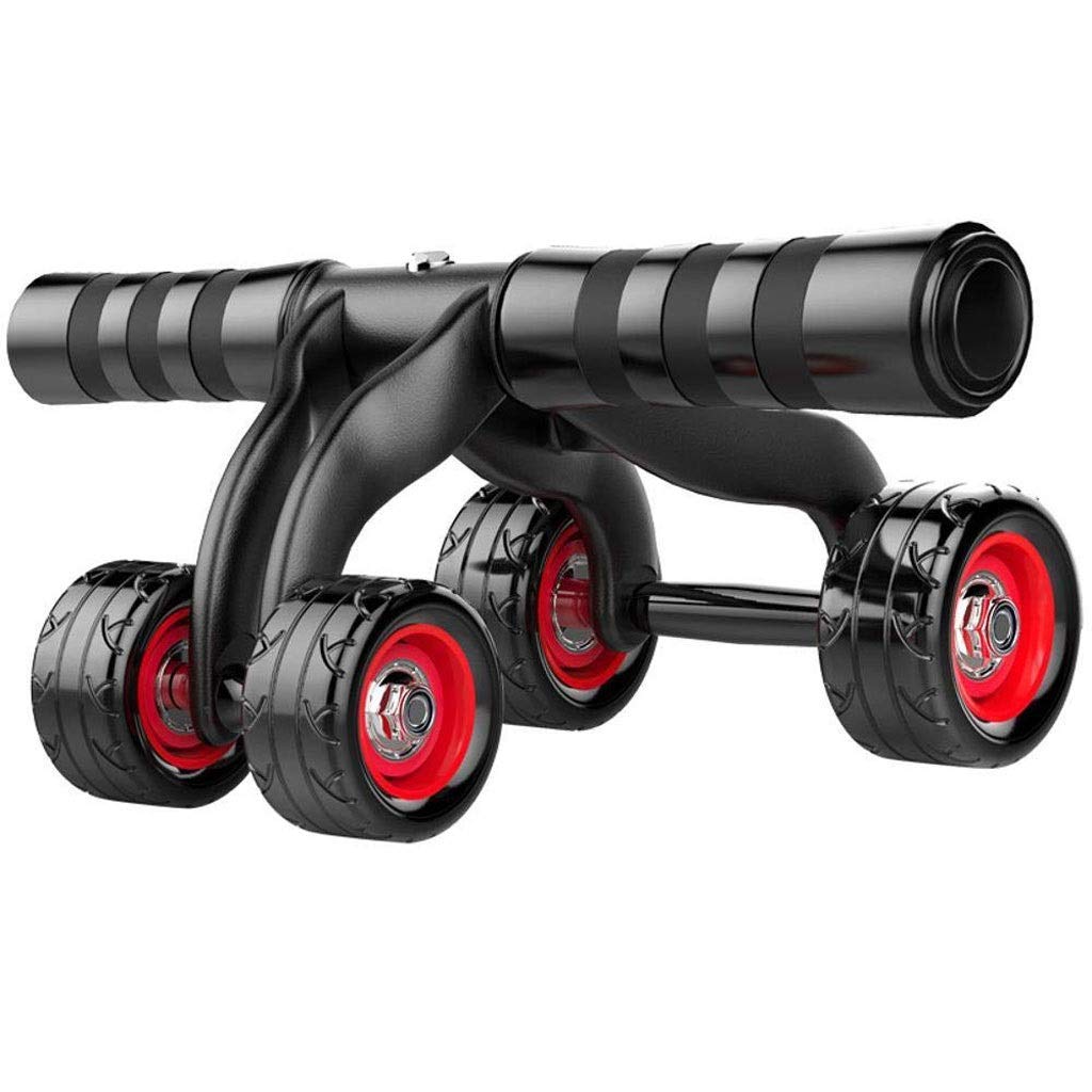 Foldable Ab Roller Wheel for Core Workout - TWDYC Abdominal Exercise Wheel with Knee Pad & Resistance Band for Men & Women - Home Gym Equipment for Abs Training & Strength Building