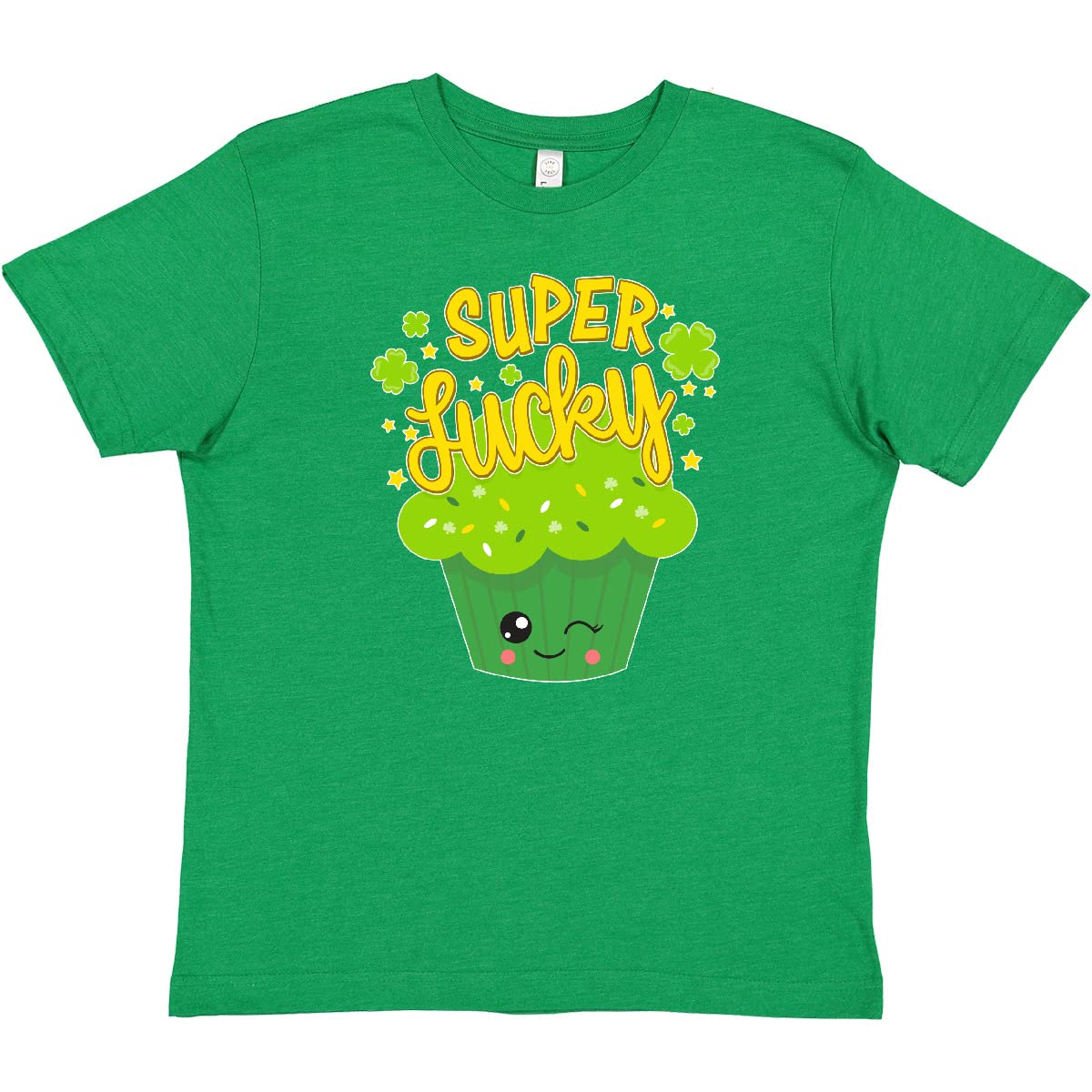 Super Lucky Cupcake St. Patrick's Day Youth T-Shirt | Fun Irish-Themed Kids Apparel for St. Paddy's Day Celebrations & Festive Outfits