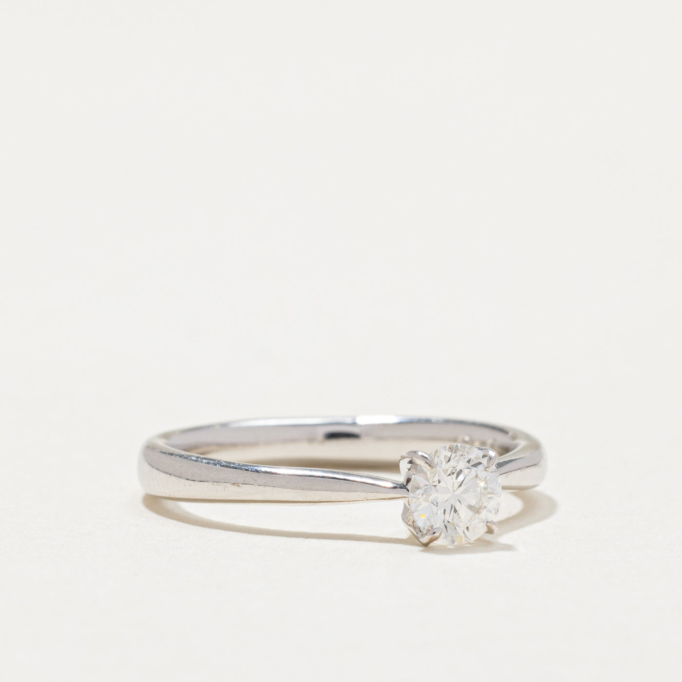 0.30ct Solitaire Diamond Engagement Ring - Size 4.25 - Classic Wedding Band for Proposals & Anniversaries
