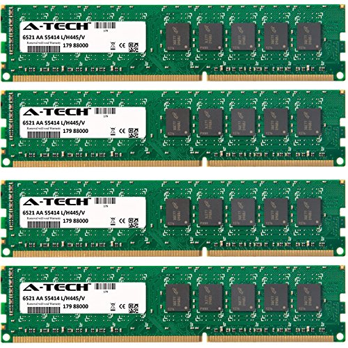 16GB (4x4GB) DDR3 ECC Unbuffered RAM for Dell Precision T1600 T1700 T3500 T3610 T5500 Workstations - PC3-12800E 1600MHz Server Memory - Upgrade for CAD, 3D Rendering & Video Editing Workflows