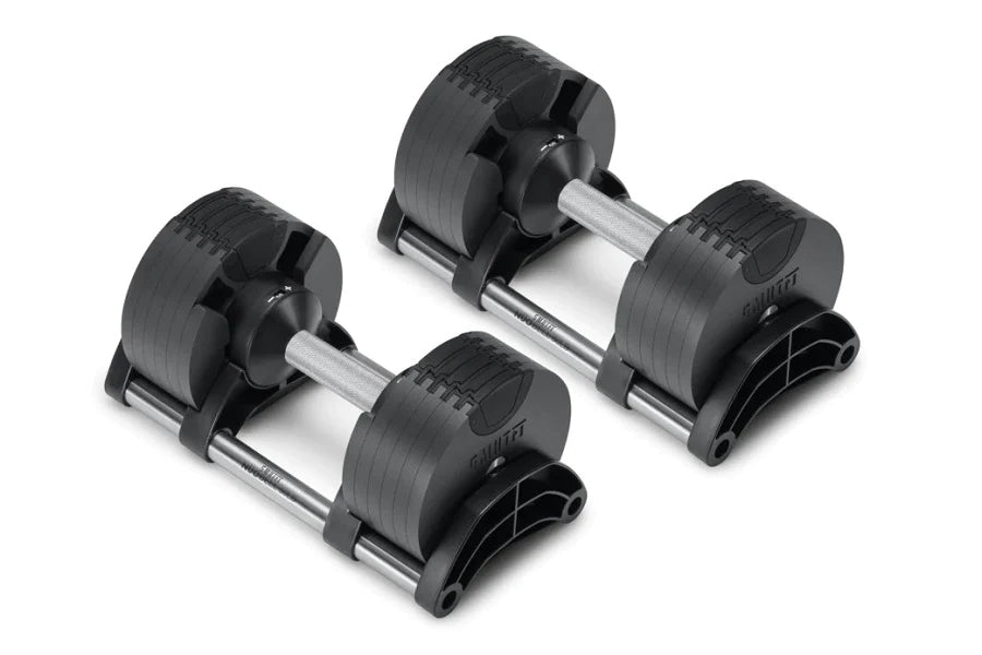 NÜOBELL 50lb Adjustable Dumbbells Set - Premium Home Gym Equipment for Strength Training, Weight Lifting & Fitness - Perfect for Small Spaces, Home Workouts & CrossFit Training