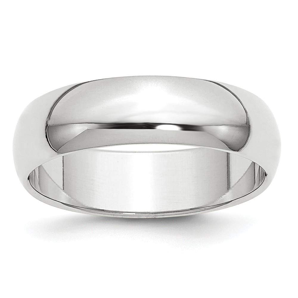 10K Half Round Band Ring for Women - White Gold, Yellow Gold, Rose Gold - Multiple Sizes & Widths - Perfect for Anniversary, Wedding, Birthday Gifts & Everyday Wear