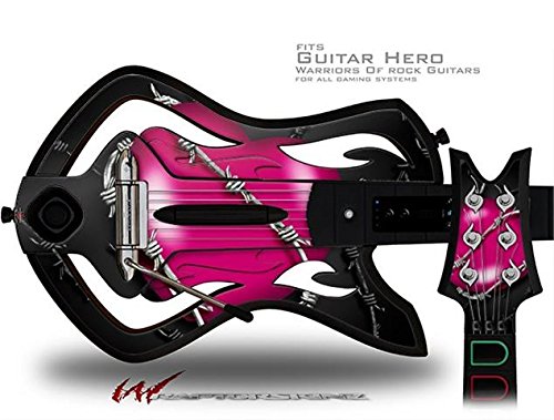 Barbwire Heart Hot Pink Decal Skin for Warriors of Rock Guitar Hero Controller - Vinyl Sticker for Customization (Guitar Not Included) | Perfect for Gaming Setups & Rock Music Enthusiasts