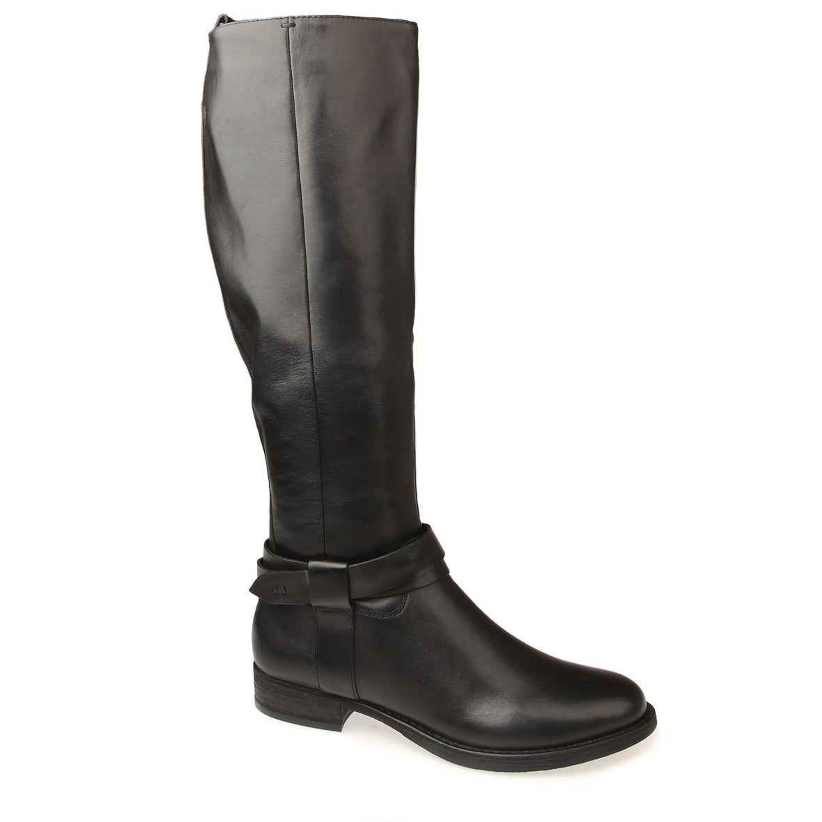 Miss Sofie Black Leather Knee High Boots for Women - Stylish & Comfortable Winter Boots for Office, Party & Casual Wear | CALICO RR