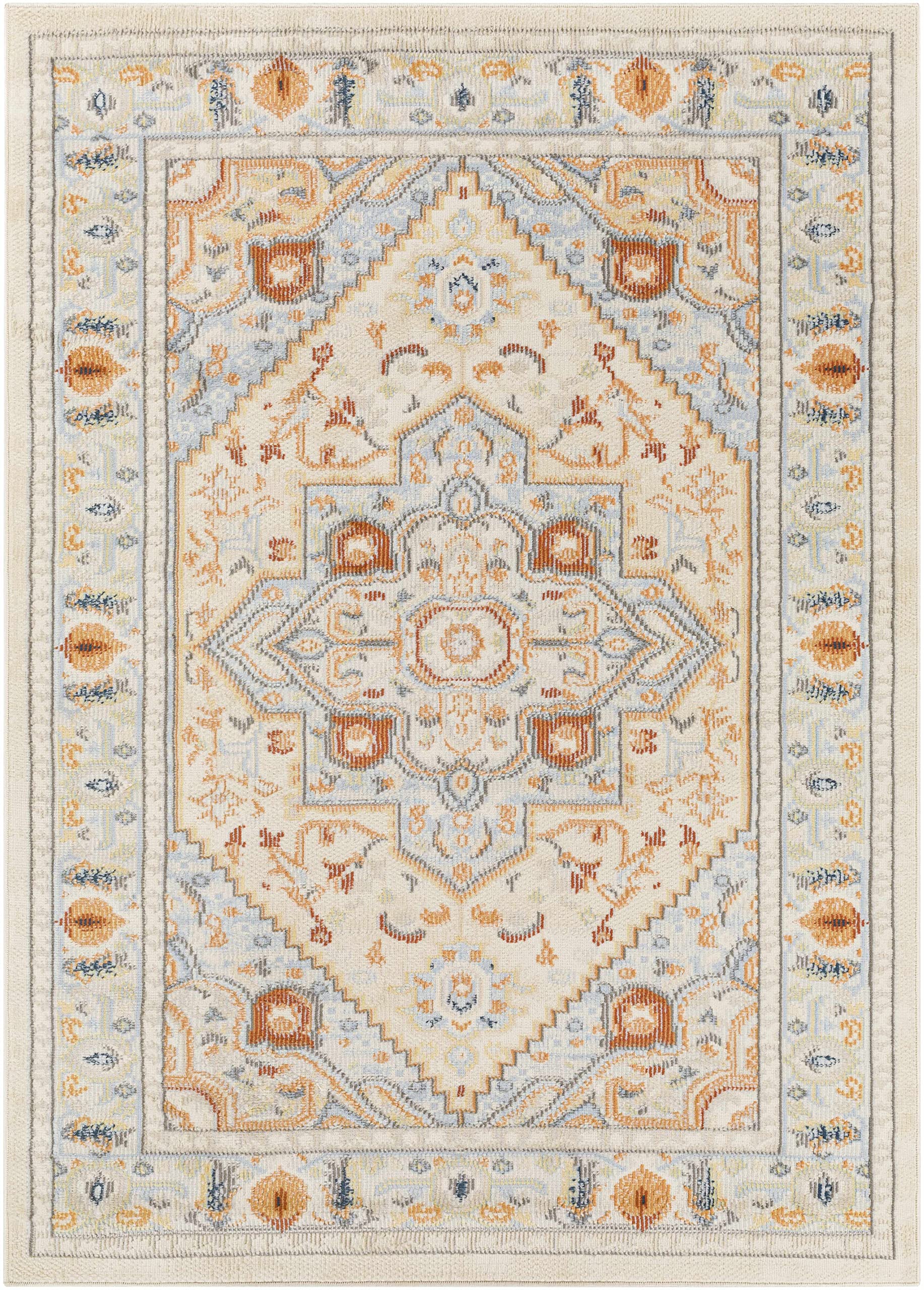 Dalkey 5' x 7' Soft Plush Area Rug for Living Room, Bedroom - Non-Slip Comfortable Floor Carpet for Home Decor, Cozy & Stylish Design