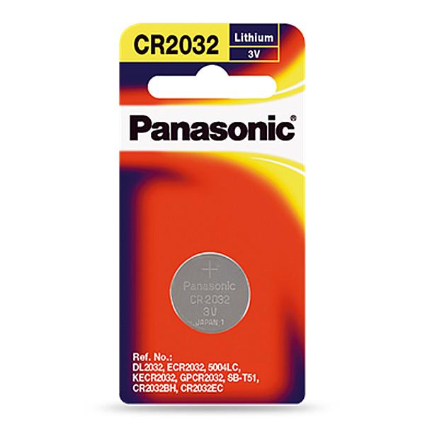 Panasonic CR2032 3V Lithium Coin Battery - 1 Pack (5 Batteries) for Watches, Key Fobs, Calculators & Medical Devices