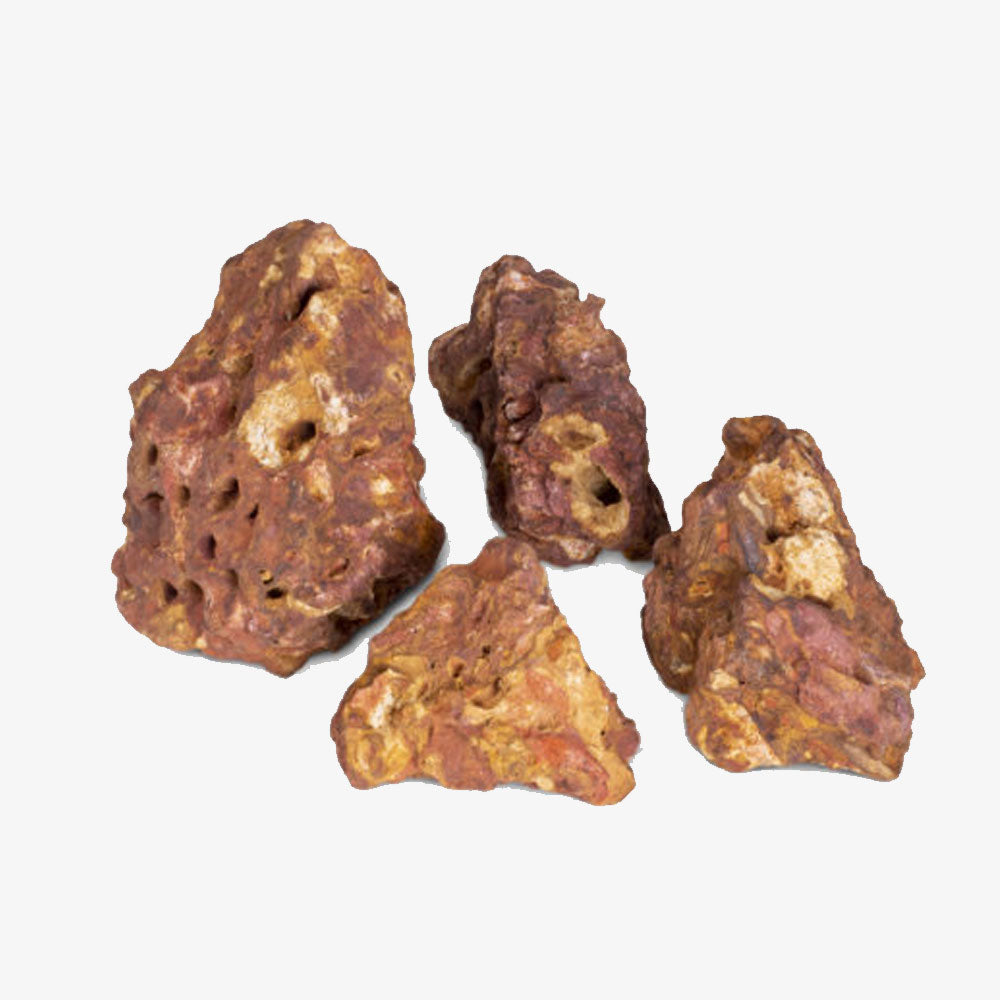 Exotica Fire Stones 25 lb - Premium Natural Lava Rocks for Fire Pits, Outdoor Fireplaces & Landscaping - Long-Lasting Heat Resistant Stones for Backyard, Patio & Camping