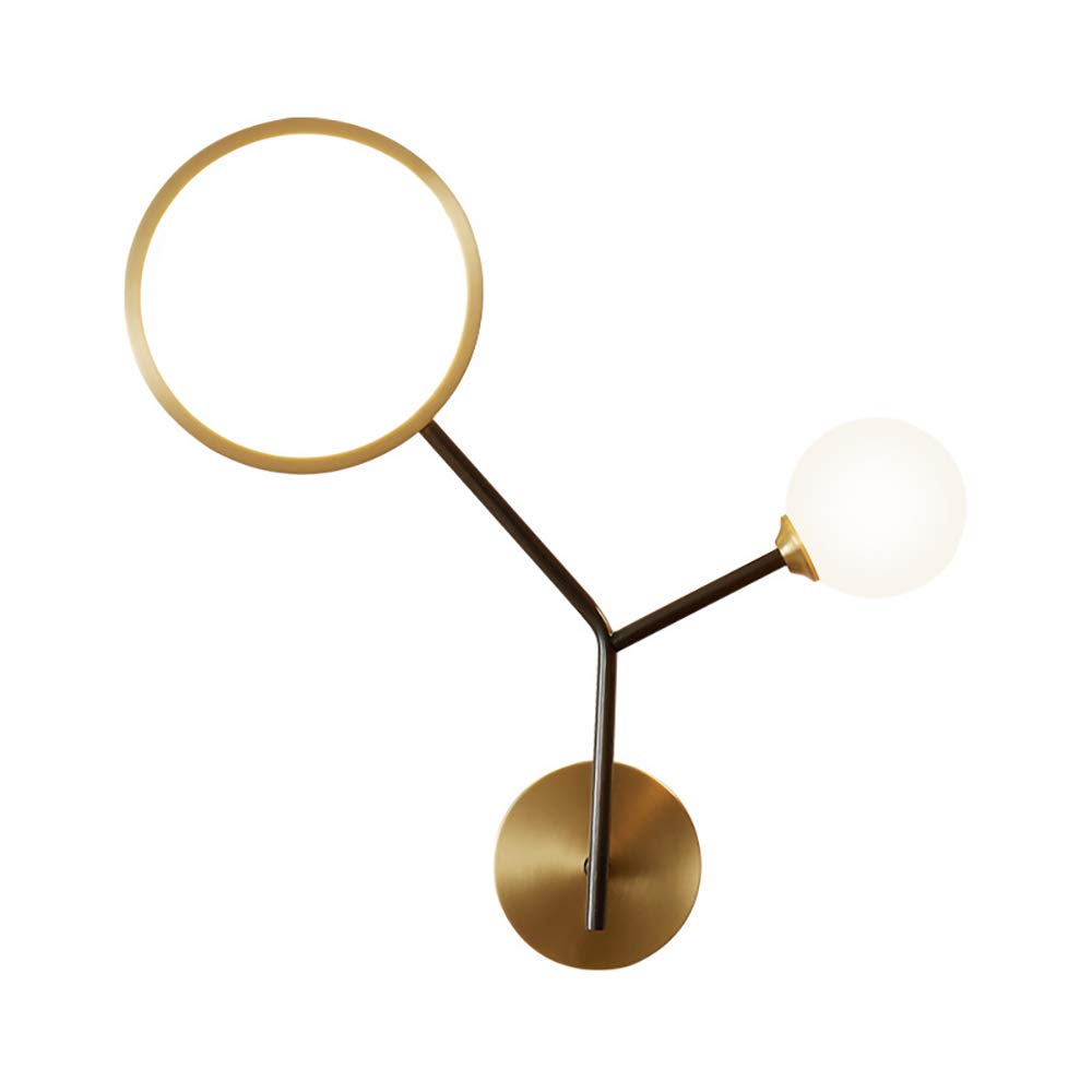7W Modern Chinese Style LED Wall Light - Indoor Wall Sconce Lamp with Warm White Light & Brass Finish for Living Room, Bedroom, Hallway | Perfect for Ambient Lighting & Home Decor
