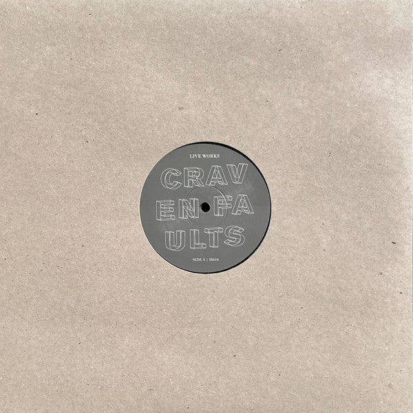 Craven Faults – Live Works Vinyl LP | Limited Edition Electronic Music for Home Listening & DJ Sets