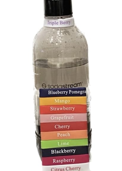 SodaStream Bottle Labels 133mm - Custom Soda Rings for Home Carbonation