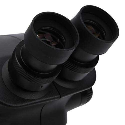 Professional 10X Compound Biological Microscope with Stereo Zoom - Ideal for PCB Board Repair, Mobile Phone Component Inspection & Gemstone Identification - Perfect for Electronics Technicians, Jewelers & Science Labs