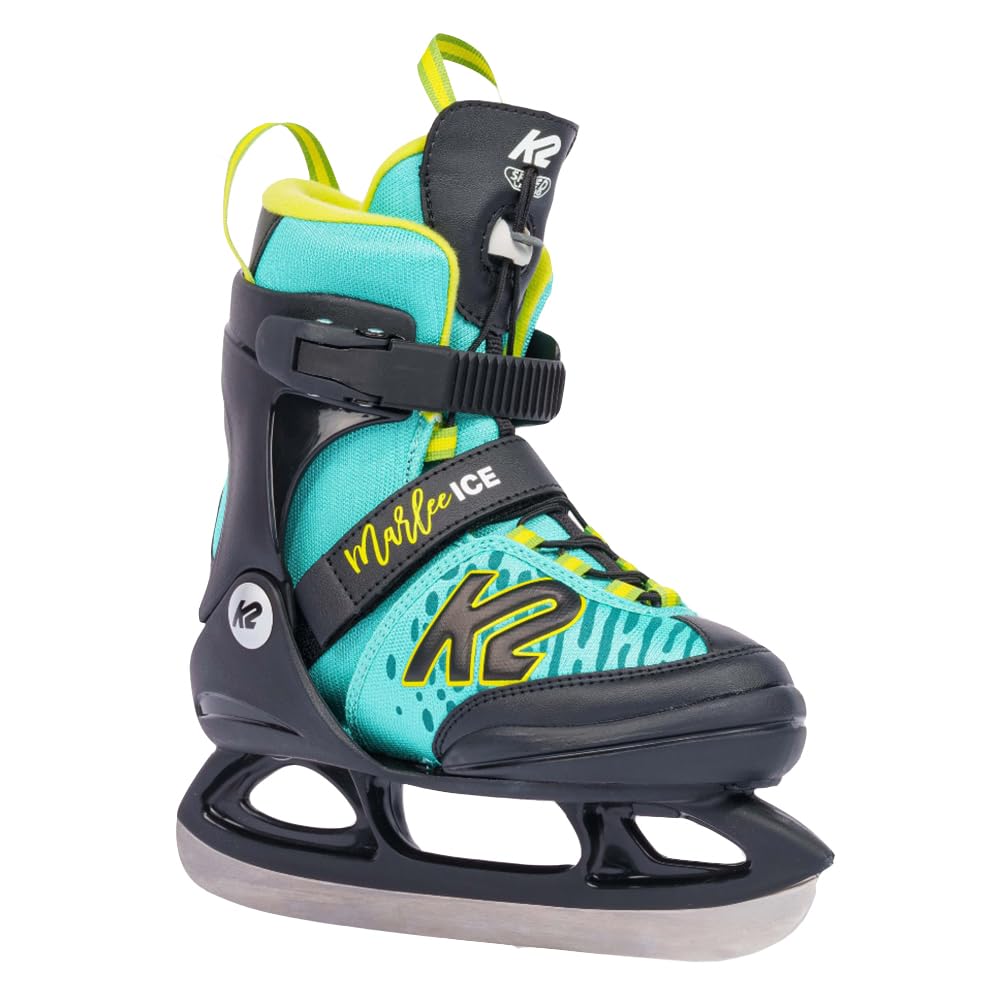 K2 Marlee Adjustable Ice Skates for Girls - Youth Figure Skates with Comfortable Fit for Beginners & Recreational Skating - Perfect for Ice Rinks, Parks & Winter Sports