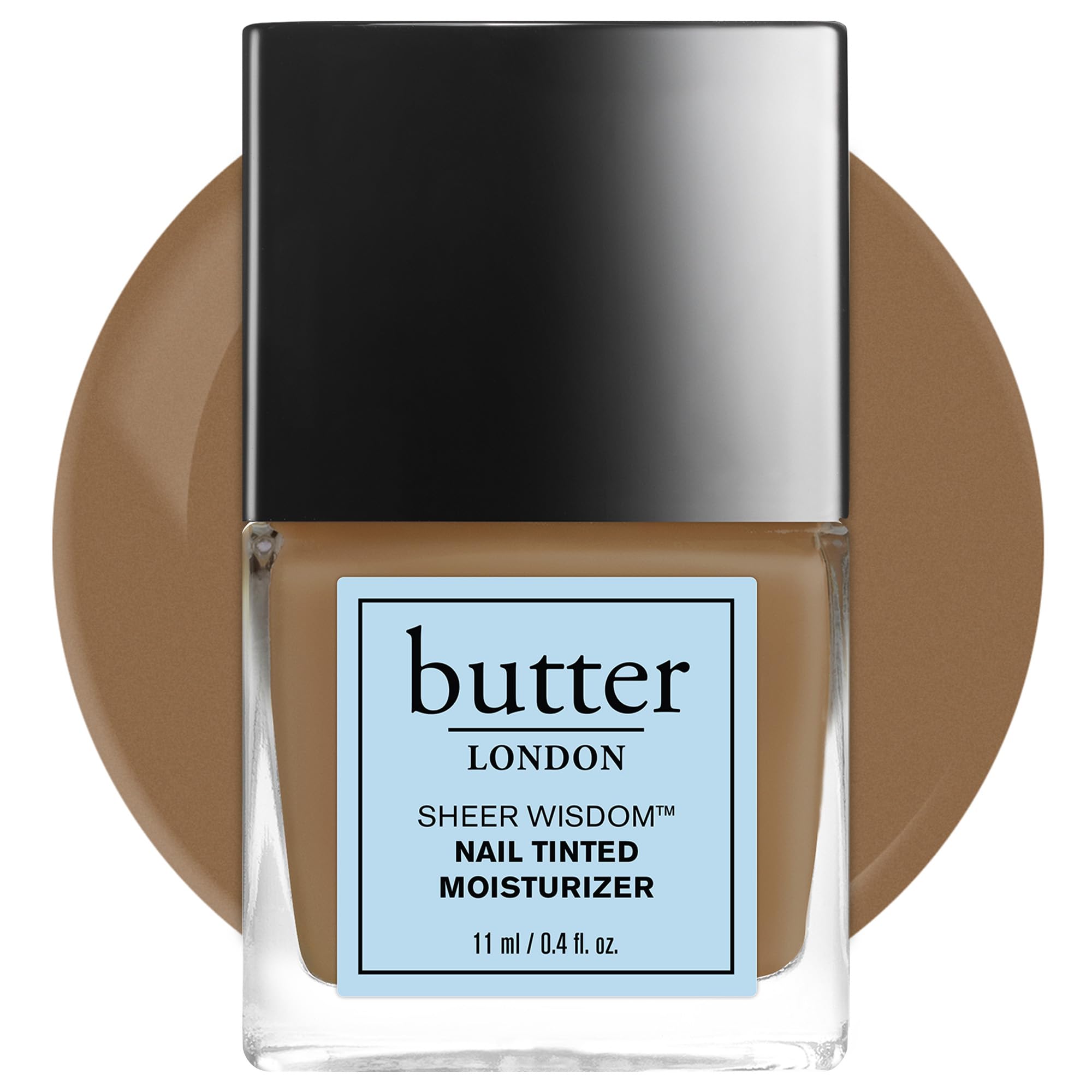 Butter London Nail Strengthener & Tinted Moisturizer - Repair Damaged Nails, Hardener for Stronger Healthier Nails - Vegan Nail Care Polish for Weak Brittle Nails - Perfect for Manicures & Daily Nail Protection