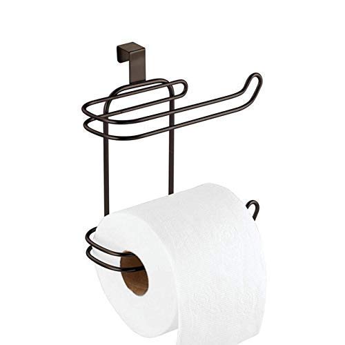 WLA Wall-Mounted Toilet Paper Holder - Creative Bathroom & Kitchen Towel Storage Rack - Durable Home Supplies (Black) - Perfect for Small Spaces, Apartments & Modern Bathrooms