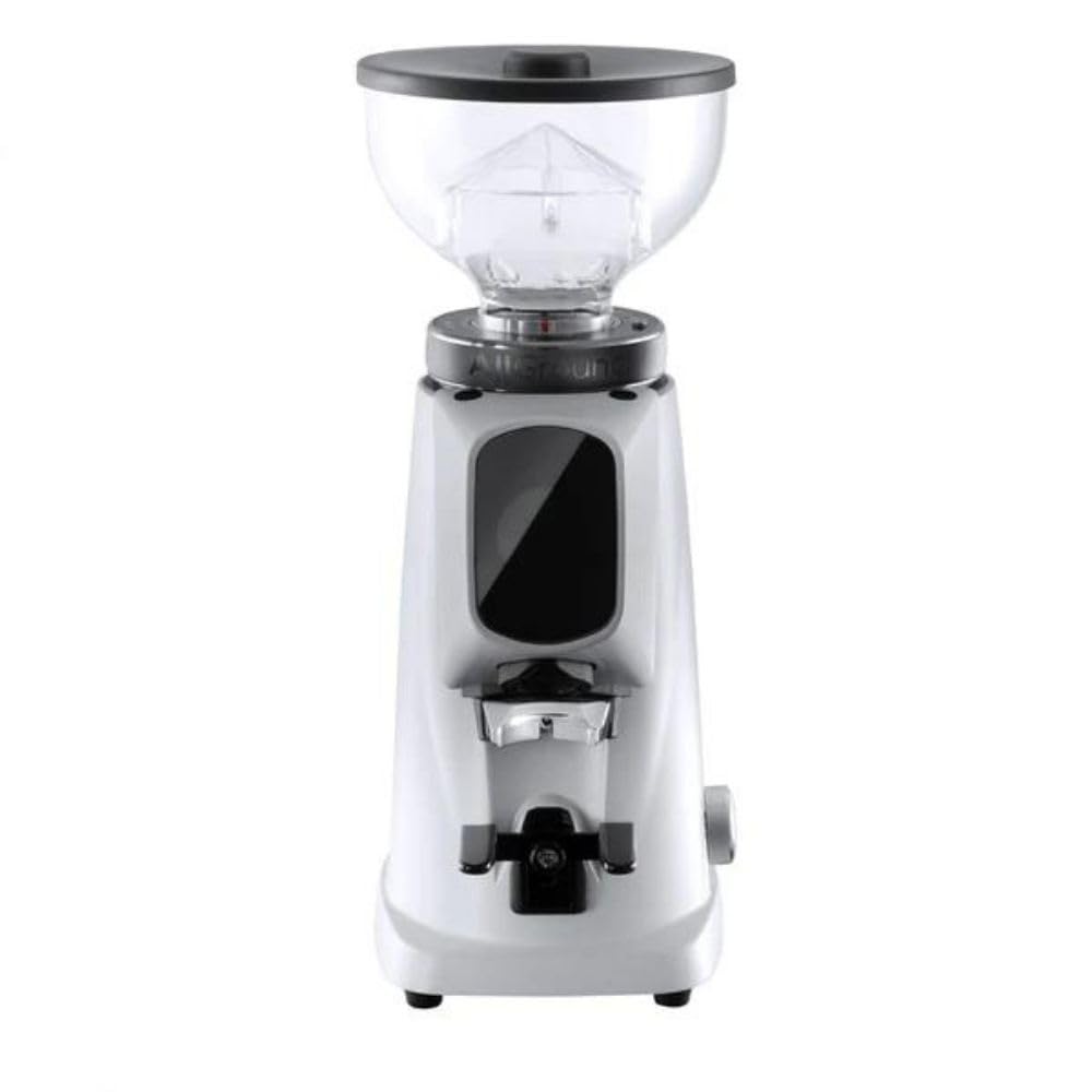 Premium Fiorenzato AllGround Home Coffee Grinder - Italian Made Electric Burr Grinder for Espresso, French Press & Drip Coffee - Perfect for Kitchen, Office & RV Use (White Matte Finish)