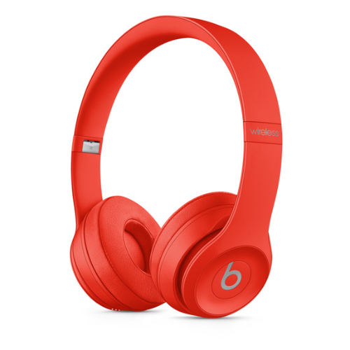 Beats Solo 3 Wireless On-Ear Headphones - Bluetooth, 40-Hour Battery Life, Built-in Mic (Product Red) | Perfect for Gym, Travel & Music Lovers