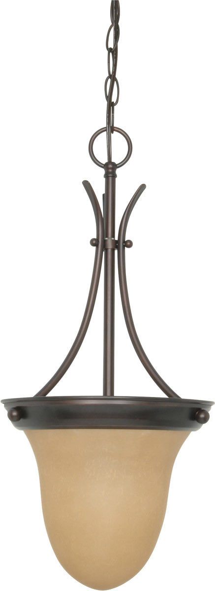 Nuvo Lighting 60 3134 Signature Collection Energy Star Certified G24 Hanging Pendant Chandelier - Mahogany Bronze Finish for Dining Room, Kitchen Island & Foyer Lighting