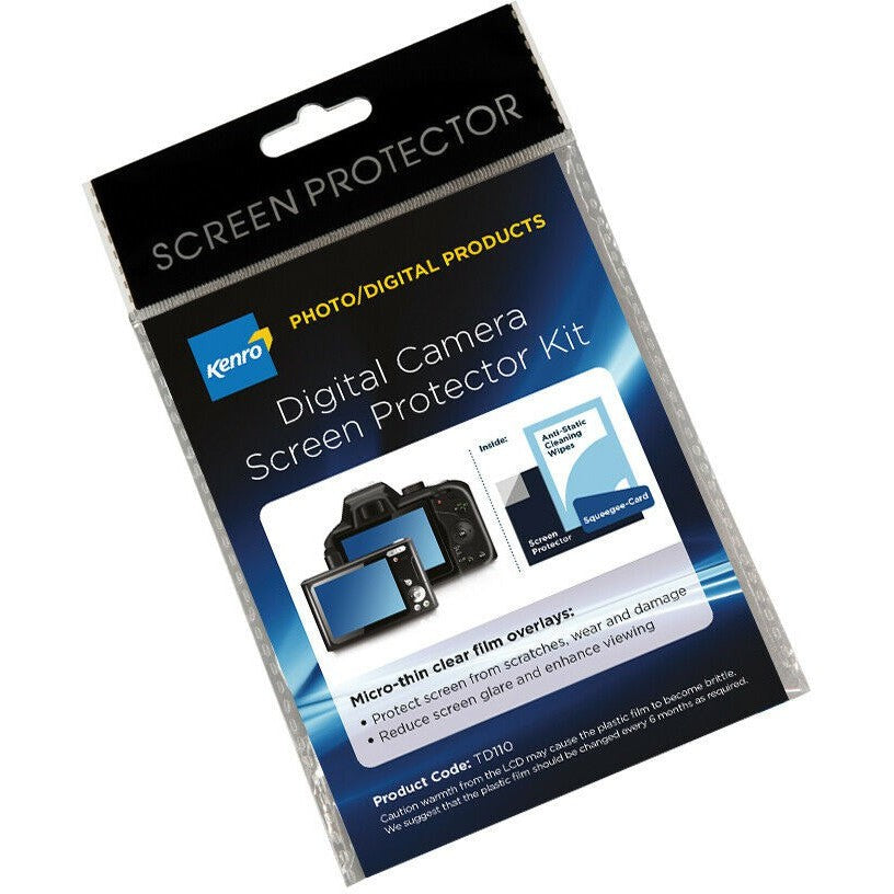 Kenro Camera Screen Protector Kit - HD Clear Anti-Scratch Protection for DSLR & Mirrorless Cameras (Perfect for Outdoor Photography & Travel)