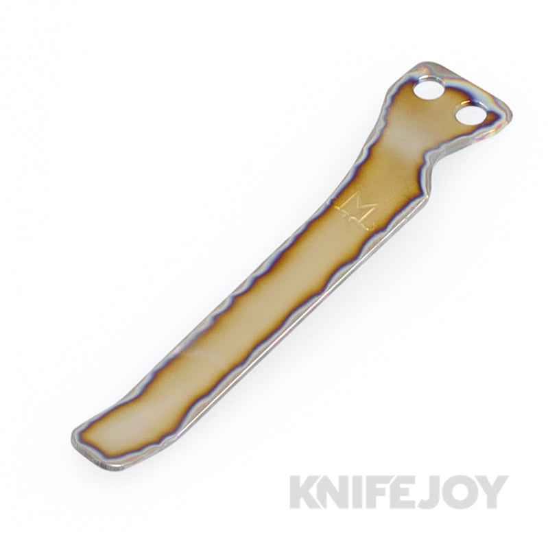 Premium Flamed Titanium Pocket Clip for Microtech Socom Standard Knife - Durable & Stylish EDC Accessory for Tactical, Outdoor & Everyday Carry