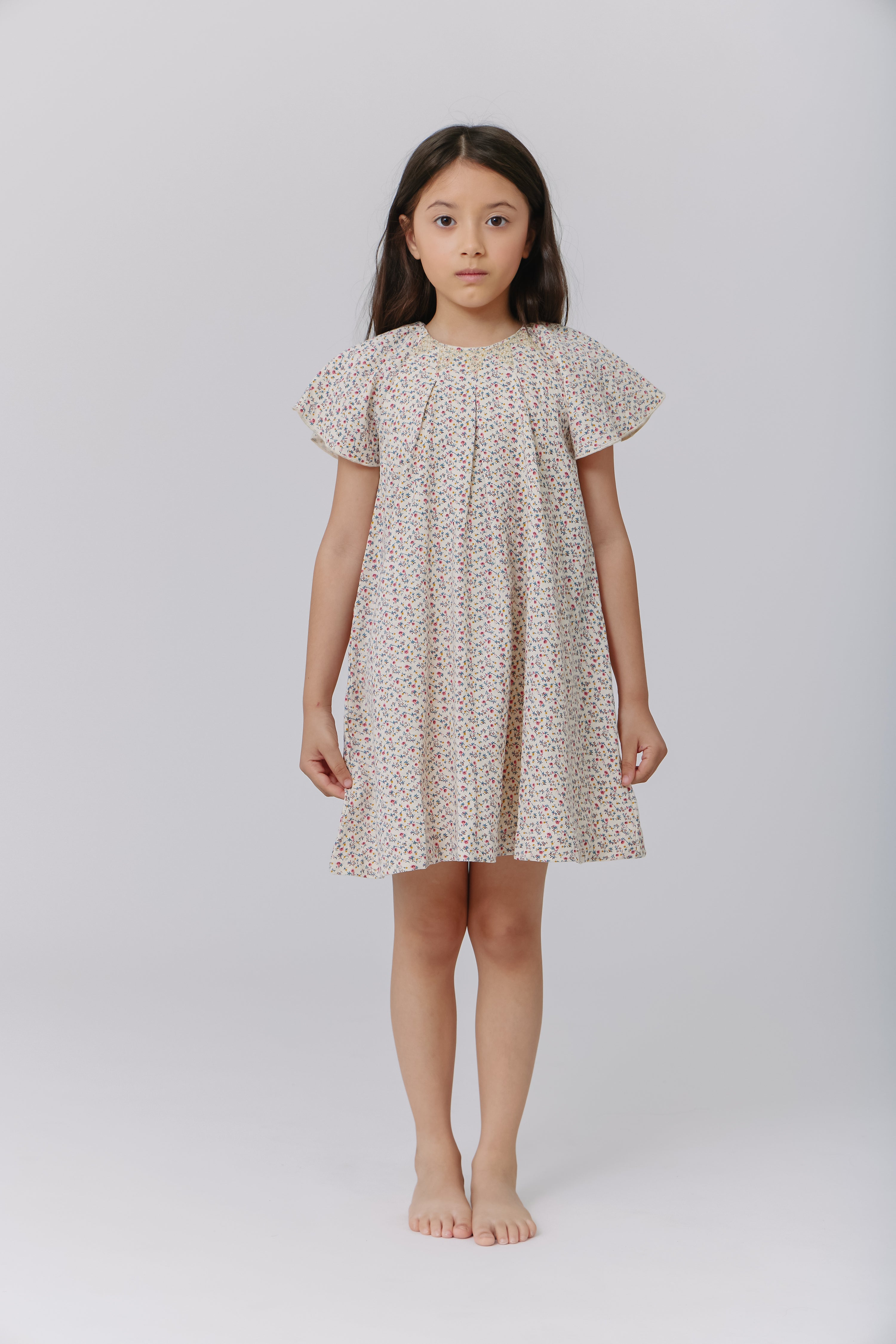 Kipp Flutter Sleeve Multi Dress - Elegant Flowy Women's Summer Dress for Casual Wear, Beach Outings & Special Occasions