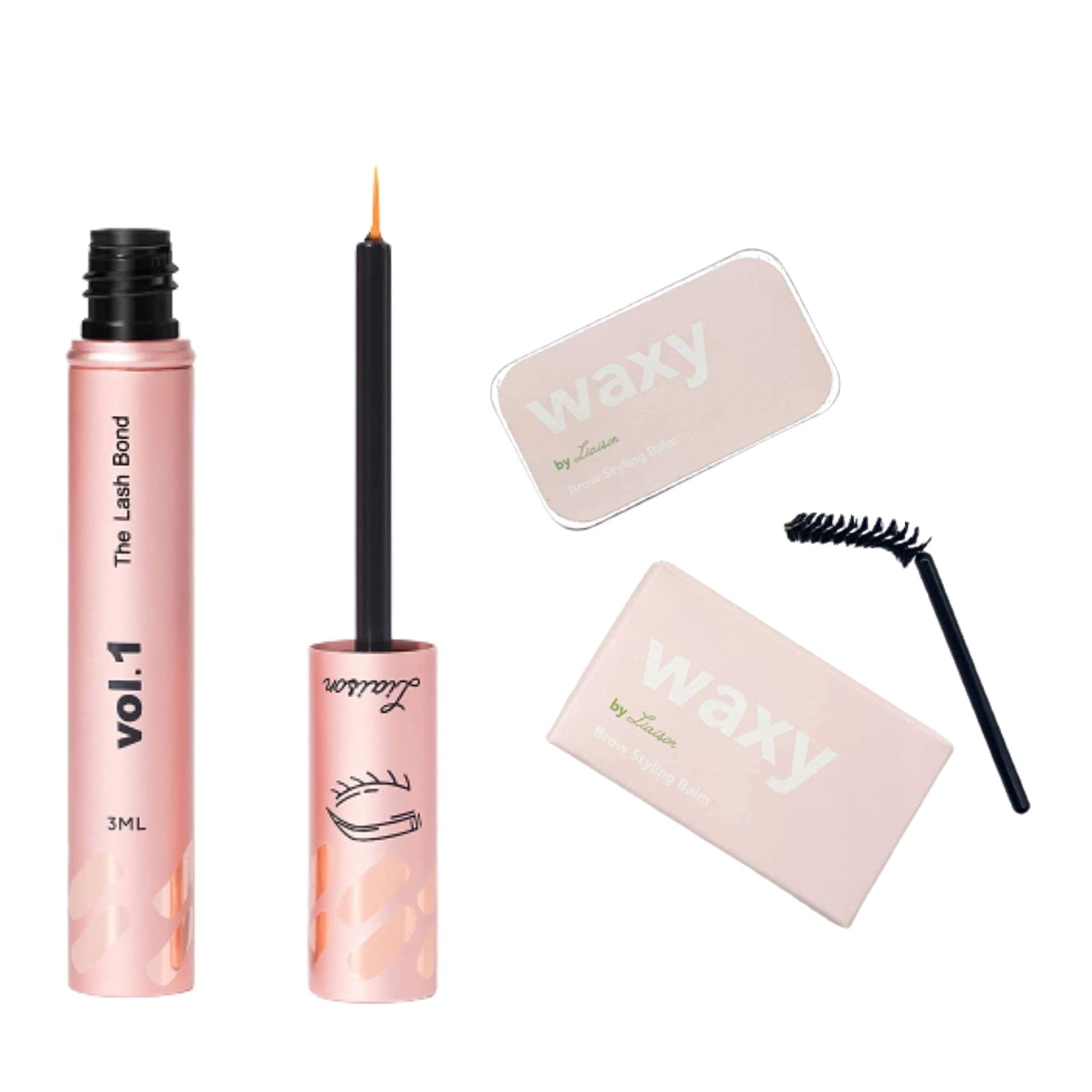 Liaison Lash Bond Eyelash Growth Serum & Waxy Brow - Vegan, Cruelty-Free, Paraben-Free, Talc-Free, Sulfate-Free, Alcohol-Free for Longer Lashes & Fuller Brows | Perfect for Daily Beauty Routine & Special Occasions