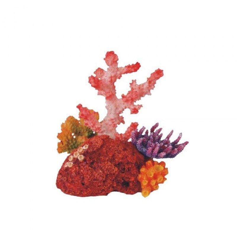 Bioscape Coral Garden Aquarium Decor - 16 x 15cm Artificial Coral Reef for Saltwater Fish Tanks | Perfect for Marine Aquascaping & Betta Fish Habitat Enhancement