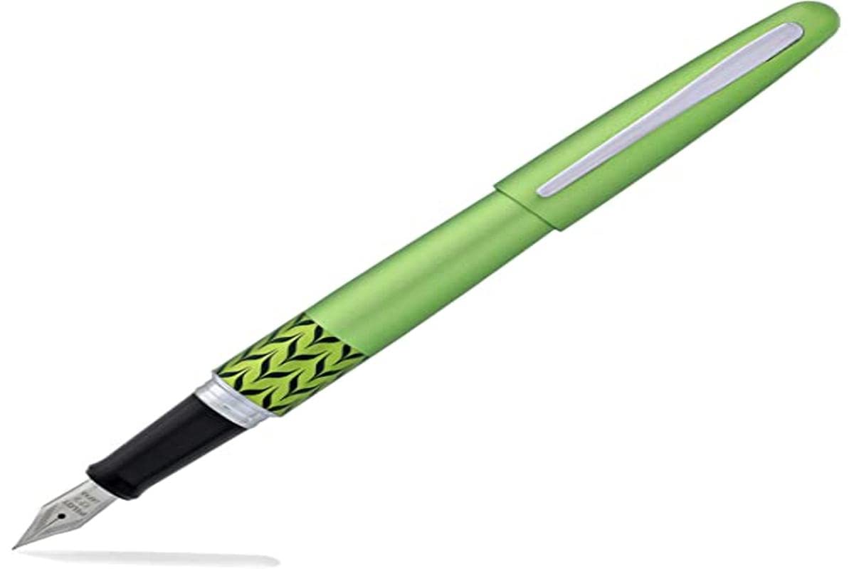 Pilot MR Retro Pop Collection Fountain Pen - Metallic Green, Fine Nib, Smooth Writing for Journaling, Calligraphy & Office Use