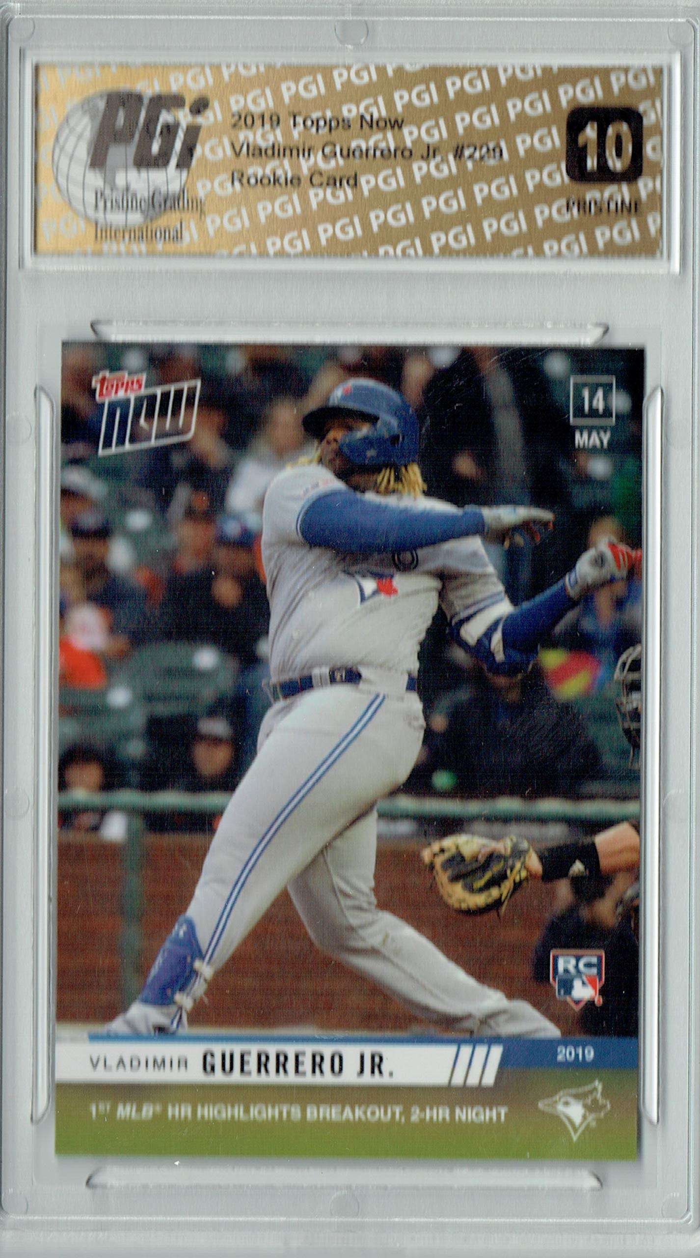 Vladimir Guerrero Jr. 2019 Topps Now #229 PRISTINE Rookie Card PGI 10 - MLB Baseball Collectible for Fans & Investors - Perfect for Display, Trading, and Memorabilia Collections