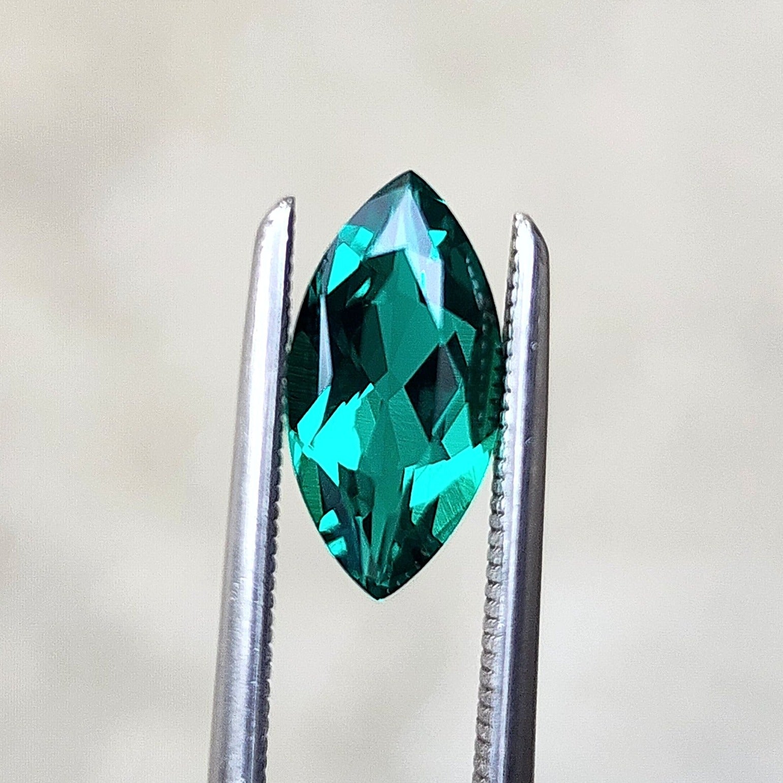 Marquise Chatham Emerald Gemstone for DIY Jewelry Making - Perfect for Rings, Necklaces & Custom Designs