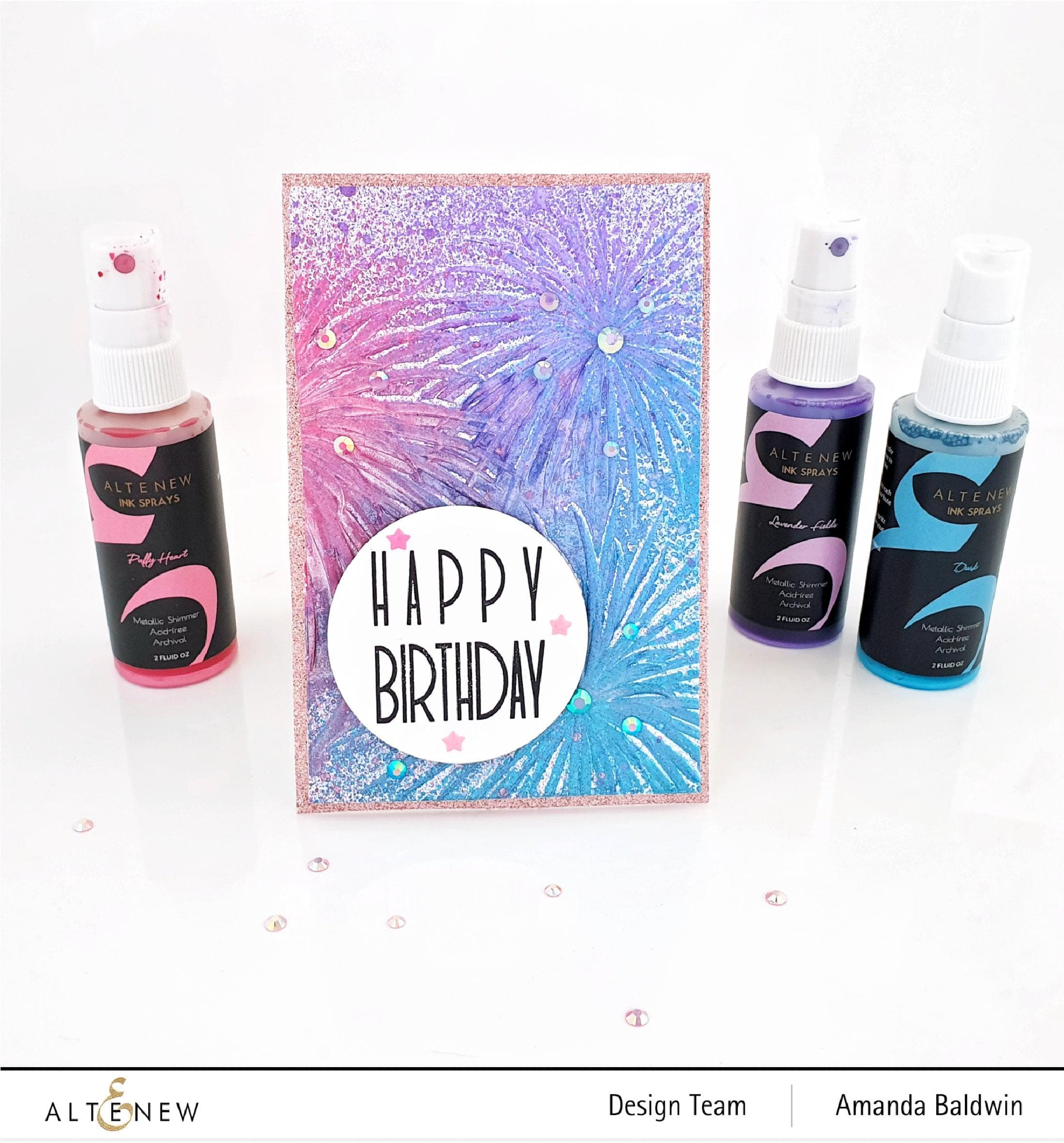 3D Embossing Folder - Firework Trio for DIY Scrapbooking, Card Making & Paper Crafts - Perfect for Birthday, Wedding & Holiday Greeting Cards