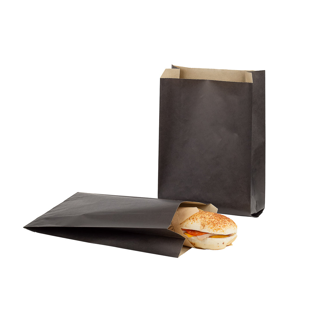 Premium Black Paper French Fry & Snack Bags - 7