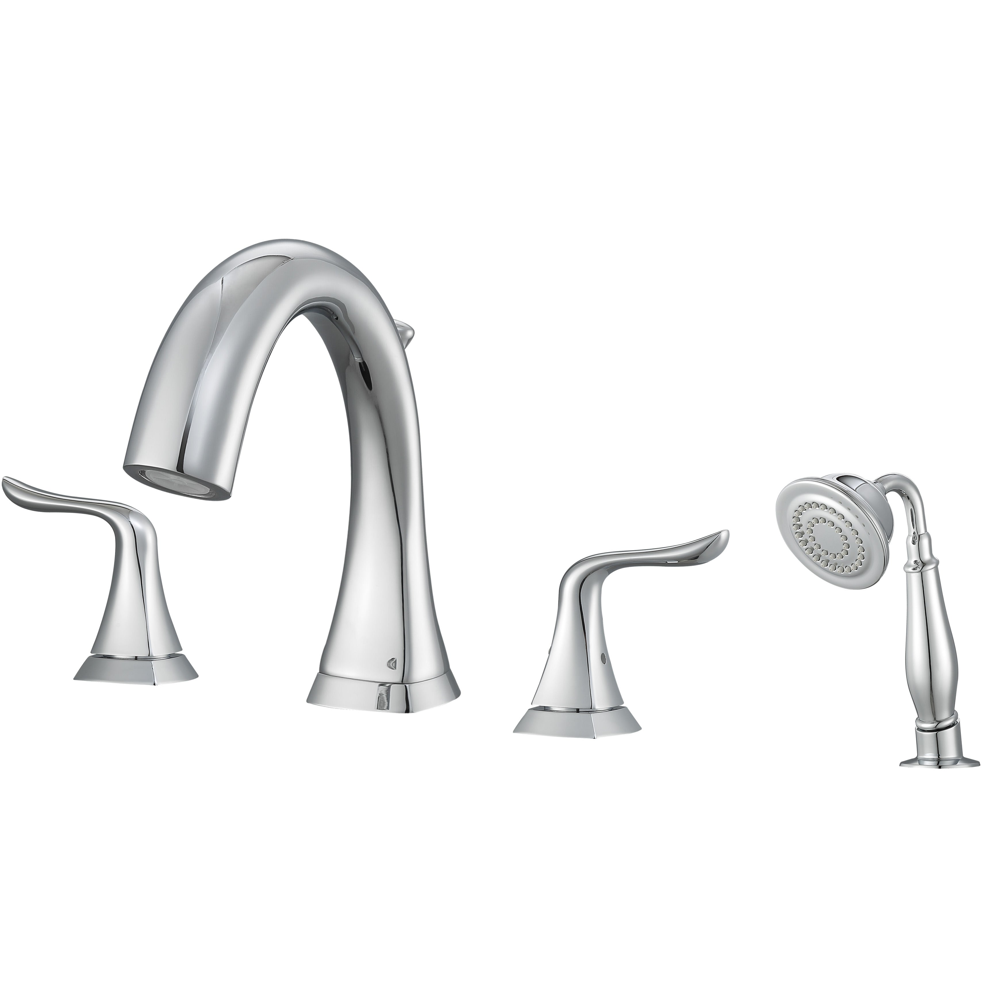 Scarlett Roman Tub Bathroom Faucet - Chrome Finish for Classic Elegance | Perfect for Freestanding Bathtubs & Luxury Bathrooms