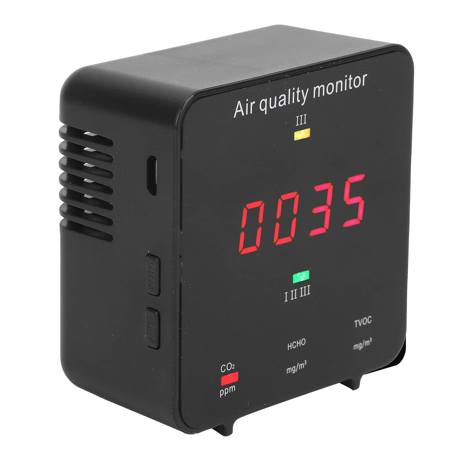 Shanrya CO2 Detector - Accurate Portable Carbon Dioxide Monitor for Home, Office & School | Indoor Air Quality Tester for Classrooms, Bedrooms & Workspaces