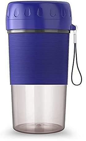 300ML Portable USB Rechargeable Mini Blender - Personal Smoothie Maker & Fruit Juicer Cup for Home, Office, Gym - Perfect for Shakes, Juices, Protein Drinks (Blue)