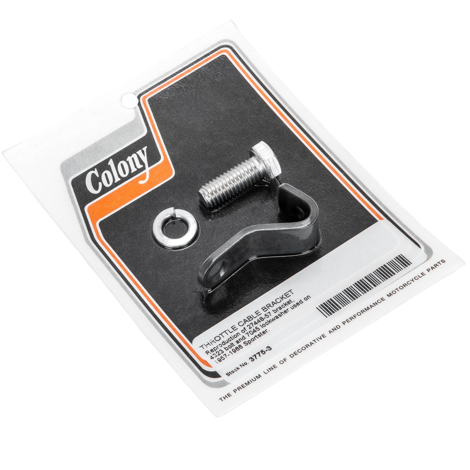 1957-1966 Harley Davidson Sportster XL 3 Throttle Cable Bracket Kit #3775 - Perfect for Motorcycle Restoration & Performance Upgrades